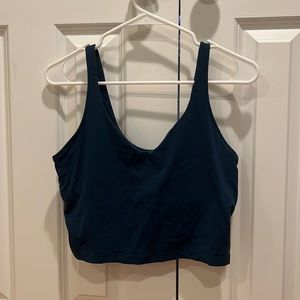 Lululemon cropped align tank blue